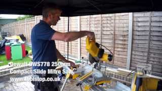 Dewalt DWS778 250mm Compact Slide Mitre Saw - a Toolstop REVIEW