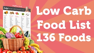 Low Carb Foods List (Printable) - 136 Foods To Lose Weight Fast