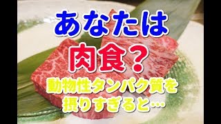 あなたは肉食？動物性タンパク質を摂りすぎると…