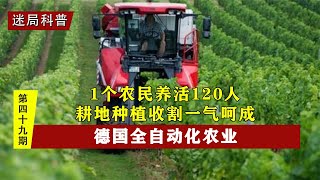 耕地種植收割一氣呵成，德國全機械化農業，1個農民養活120人？