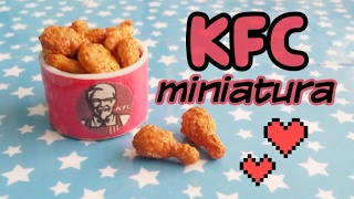 HAZ POLLO KFC MINIATURA! / Manualidades Kawaii /Comida Miniatura Porcelana Fría