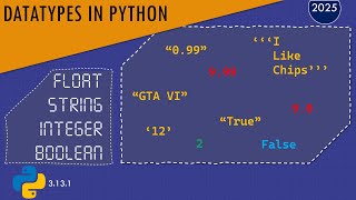 What are DataTypes in Python | Float | String | Integer | Boolean | Python 3.13