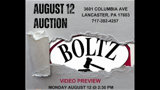 Boltz Auction Virtual Preview 8-12-24