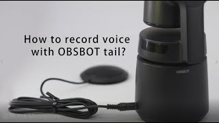 How to record audio/voice with OBSBOT Tail?