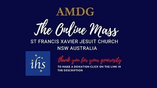 The Online Mass  Monday 27 January 2025.