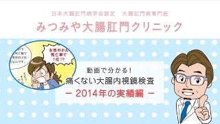 痛くない大腸内視鏡検査　2014年の実績編