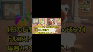 【あつ森Vlog】富裕層になろう！今日のカブ価は？～増やす力～   #あつ森 #shorts #animalcrossing #あつまれどうぶつの森