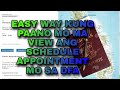 HOW TO VIEW APPOINTMENT SCHEDULE IN DFA?(VIEW YOUR PASSPORT SCHEDULE ONLINE)