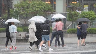 장마철 같은 폭우…금요일까지 중부 100㎜ 호우 / 연합뉴스TV (YonhapnewsTV)