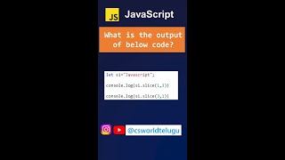 slice method in javascript | slice method in telugu | javascript tutorials in telugu #javascript