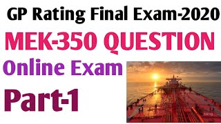 GP Rating final exam Questions paper MEK Part-1