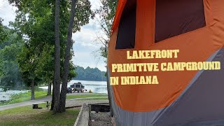 PRIMITIVE CAMPGROUND IN HARDY LAKE STATE RECREATION, INDIANA