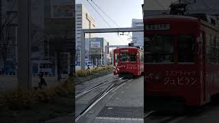 【富山地方鉄道富山軌道線】南富山駅行き　#shorts #train #富山地方鉄道 #路面電車