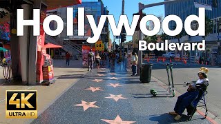 Hollywood Boulevard Walking Tour - Los Angeles, California  (4k Ultra HD 60fps)