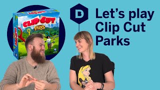 Clip Cut Parks board game playthrough - Let's Play Clip Cut Parks