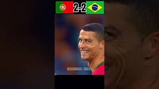 Portugal VS Brazil 4-3 Ronaldo & Neymar Hat-tricks FINAL Imaginary Match #youtube #shorts #football