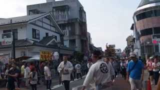 平成２７年　成田祇園祭　中之町の山車　成田山表参道を巡行　２０１５．７．１０　Narita Gion Matsuri