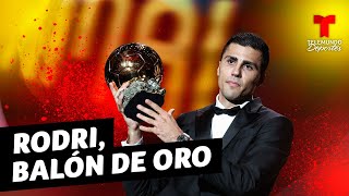 Rodri gana el Balón de Oro y es el mejor futbolista del mundo | Telemundo Deportes