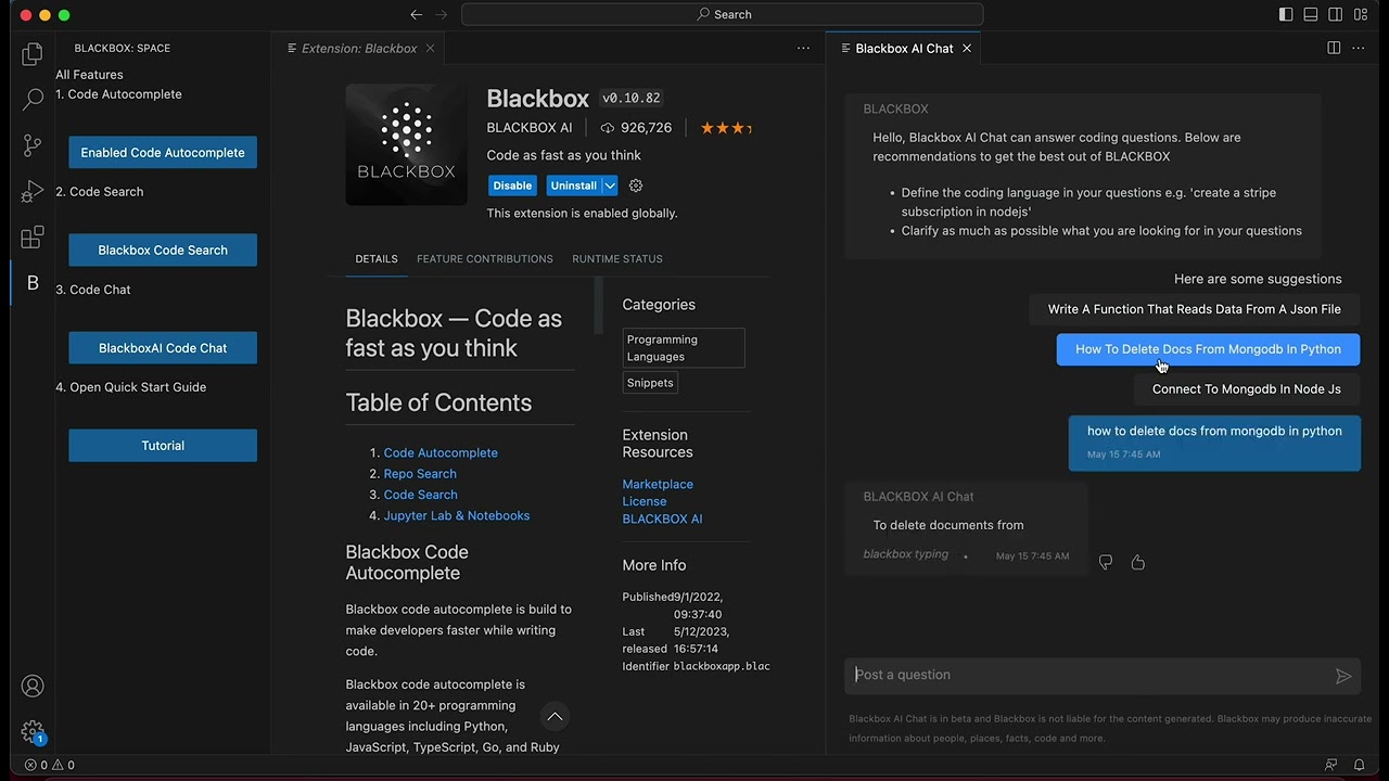 How To Use BLACKBOX AI Code Chat? - YouTube