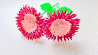 Esay Paper Flowers Making Ideas | Handmade Paper Flowers | Easy origami Flowers | Origami