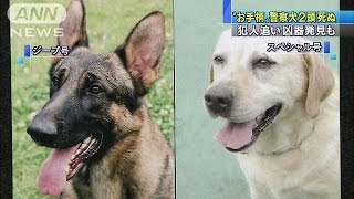 “お手柄”警察犬の慰霊祭　犯人追い凶器発見も(14/09/23)