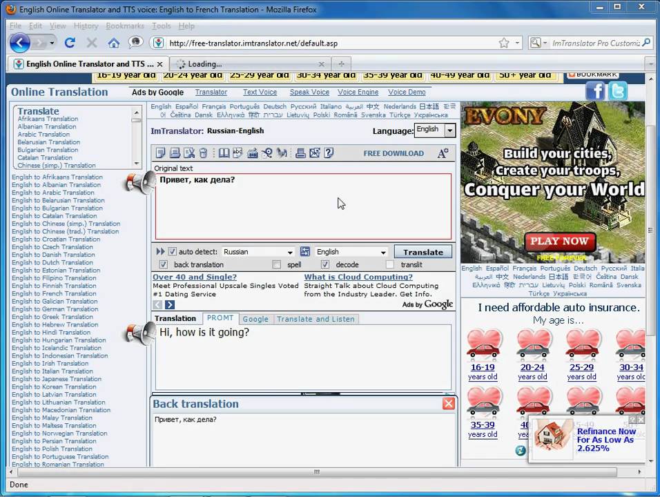 Imtranslator Online Translation Youtube