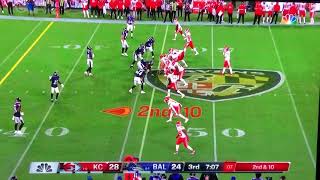 Travis Kelce eludes the whole Ravens defense for a 40 yard TD