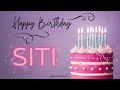 The Original Happy Birthday Song for Siti