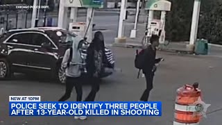 CPD releases video of 3 possibly connected to teen's shooting death