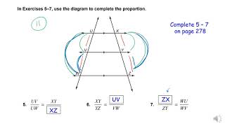 8 6 Proportionality Theorems