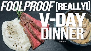 FOOLPROOF VALENTINE'S DAY DINNER | SAM THE COOKING GUY 4K