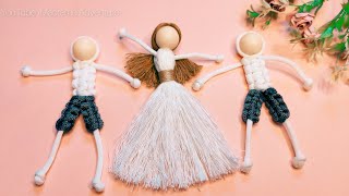 Tutorial: Macrame doll a man or boy | valentine's day Gift