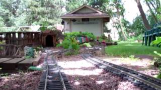 Steve \u0026 Annette Monson's Shady Creek Garden Railroad.