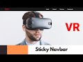 How To Design A Sticky Navbar With Scroll Animation Using HTML, CSS & JavaScript
