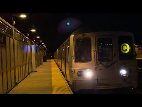 [MTA]: (B) & (Q) Train Action @ Neck Road - YouTube