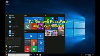 How to remove Password Login Windows (Auto Login Windows 10 no pass)