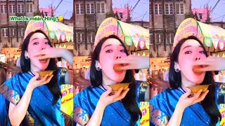 South Korean woman ate pani puri for the first time | indian street food | indian food reaction