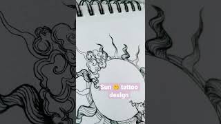 Sun tattoo design
