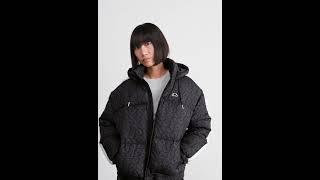 ELLESSE Hondo Padded Winter Jacket Hooded Shiny Black Women | Zalando