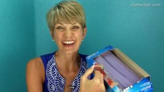 How to Organize Food Storage Bags, Wraps and Foil | Clutter Video Tip