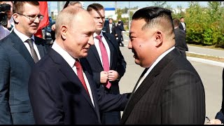 Путин встретил Ким Чен Ына на космодроме Восточный