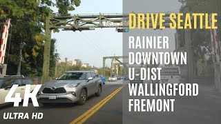 [4K] Summer Driving in Seattle, WA from Rainier to University District to Wallingford to Fremont