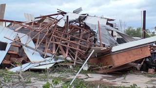 Franklin Texas, Vivid home and building damage from EF3 Tornado - 4/13/2019