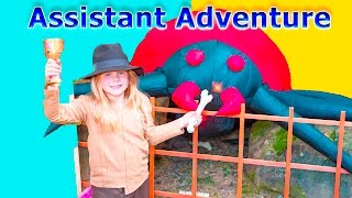 Assistant IndyDiana Jones Goes on a Mystery Treasure Adventure Kids Video