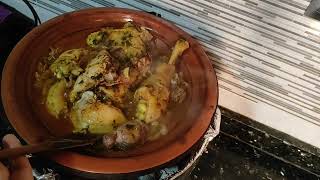 أسرار طاجين دجاج البلدي المغربي السوسي 🐔🍗#حضريه في دقائق بلا عذاب بلا زواق#👌😋