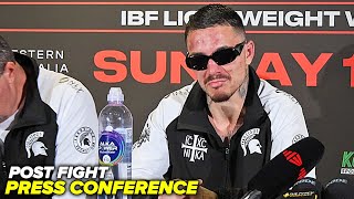 BRUISED UP George Kambosos on TKO loss to Lomachenko • Full Post Fight Press Conference