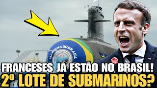 MARINHA COMPRA 2º LOTE DE SUBMARINOS!? FRANCESES JÁ ESTÃO NO BRASIL