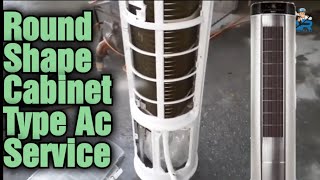 How To Service Round Shape Cabinet Ac 2 ton Floor Standing