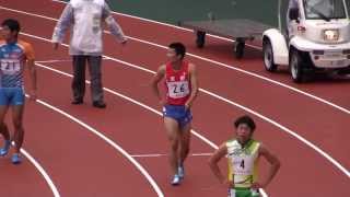 東京国体 少年男子A 100m準決2組 桐生祥秀10.42(-0.5)