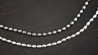 Bryn Beaded Chain 18-21” 3mm shiny